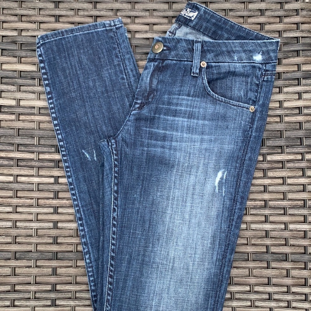 HUDSON Distressed Skinny Jeans